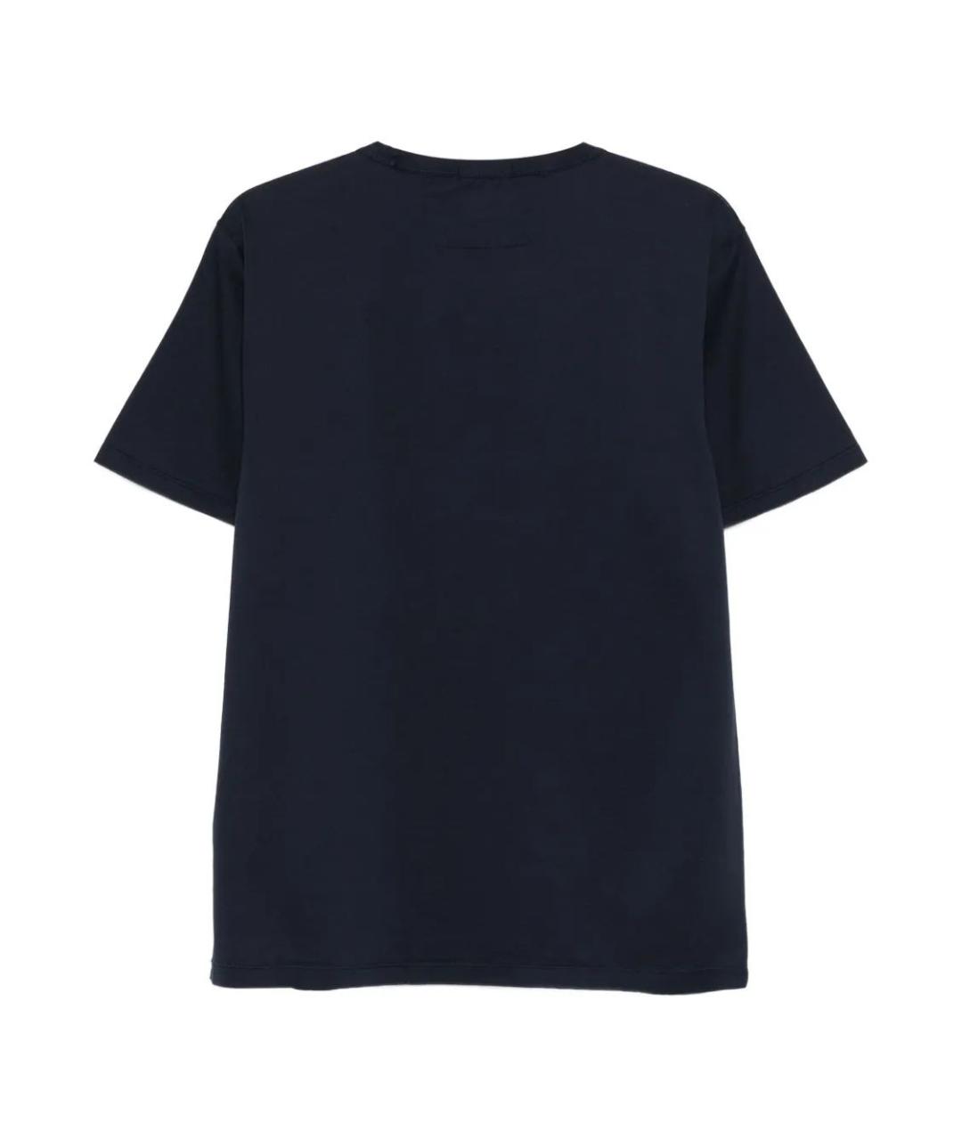 CP COMPANY Темно-синяя хлопковая футболка, фото 2