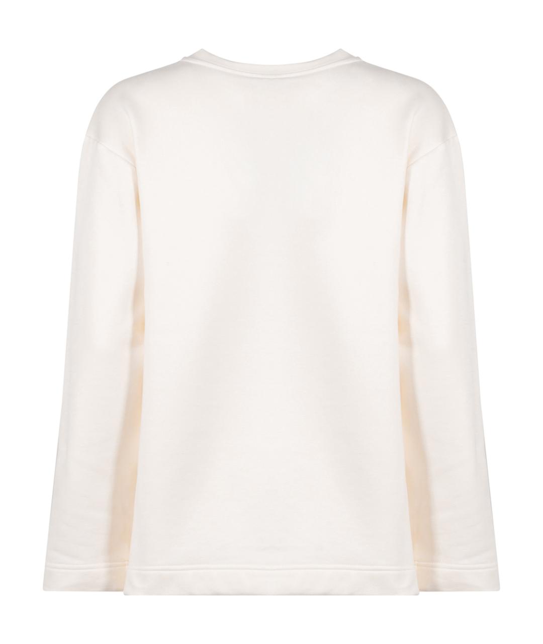 MAX MARA Белый хлопковый джемпер / свитер, фото 2