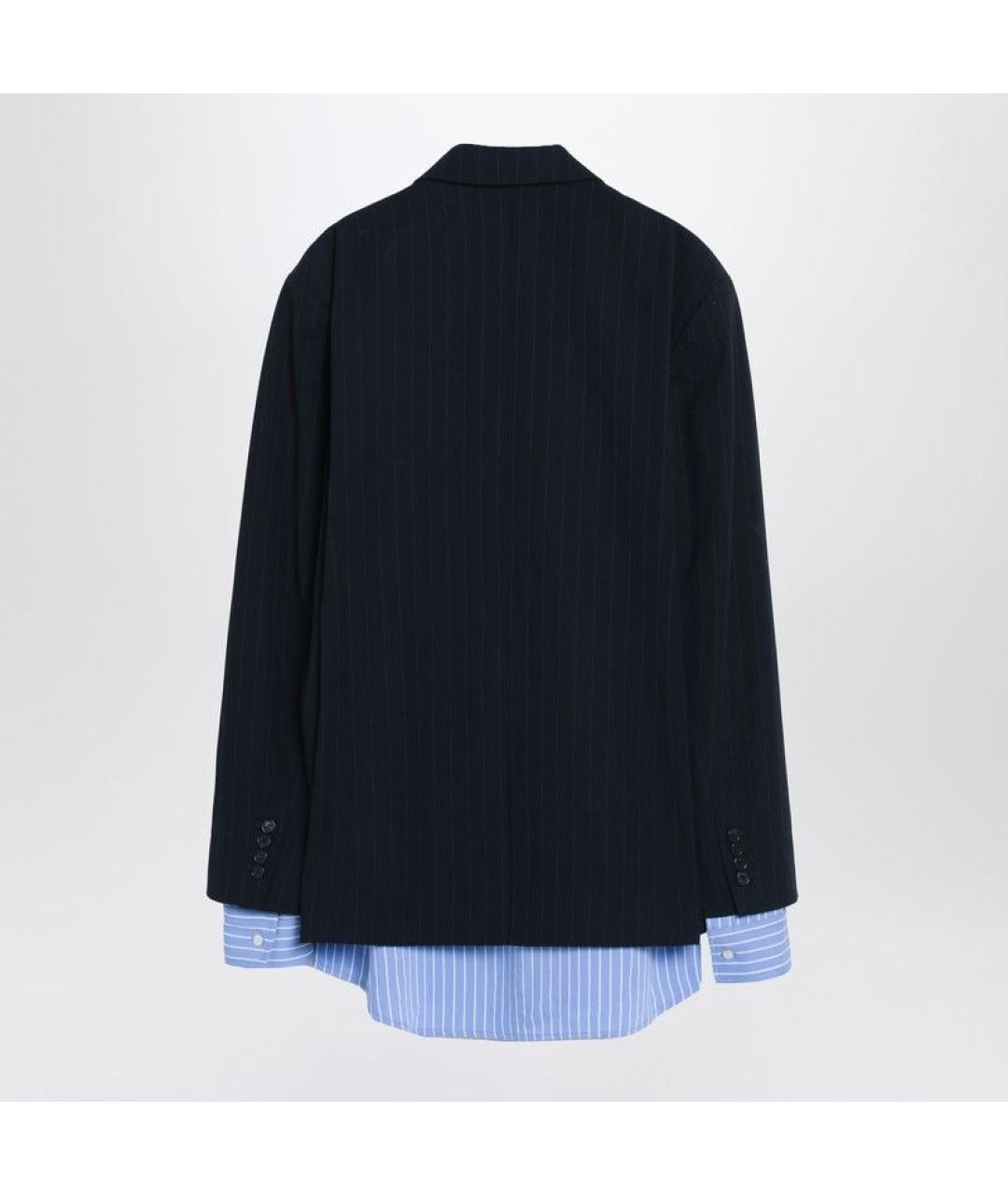 ACNE STUDIOS Темно-синий полиамидовый жакет/пиджак, фото 2