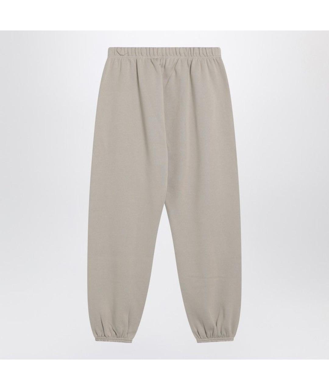 FEAR OF GOD ESSENTIALS Бежевые хлопковые прямые брюки, фото 2