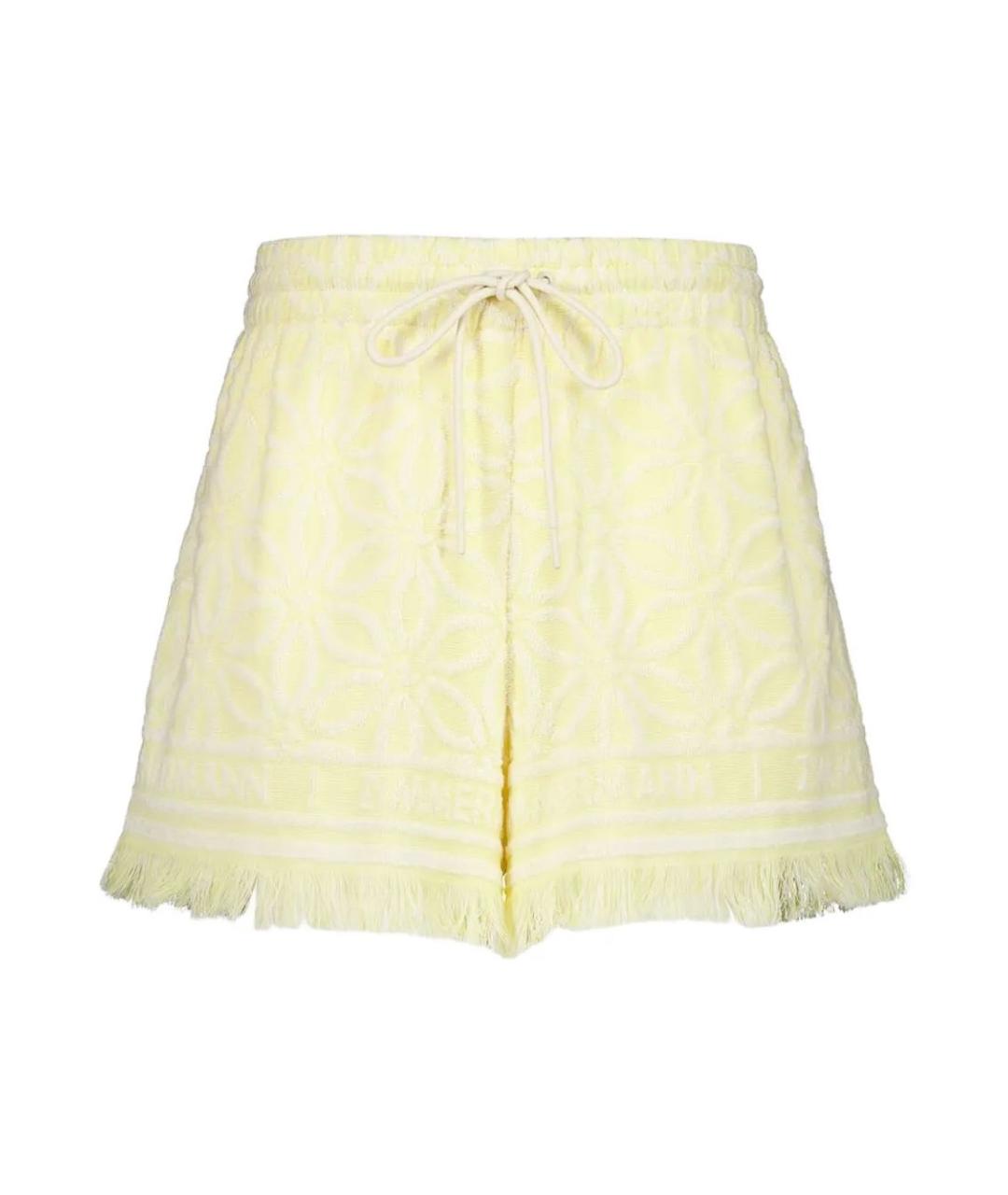 ZIMMERMANN Желтые хлопковые шорты, фото 1
