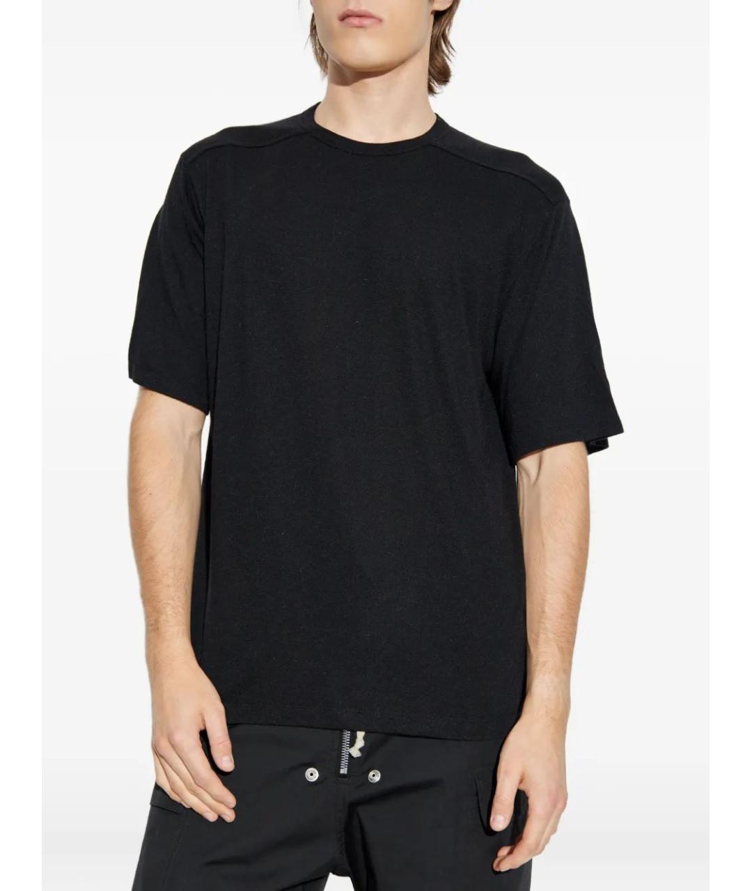 RICK OWENS Черная футболка, фото 2