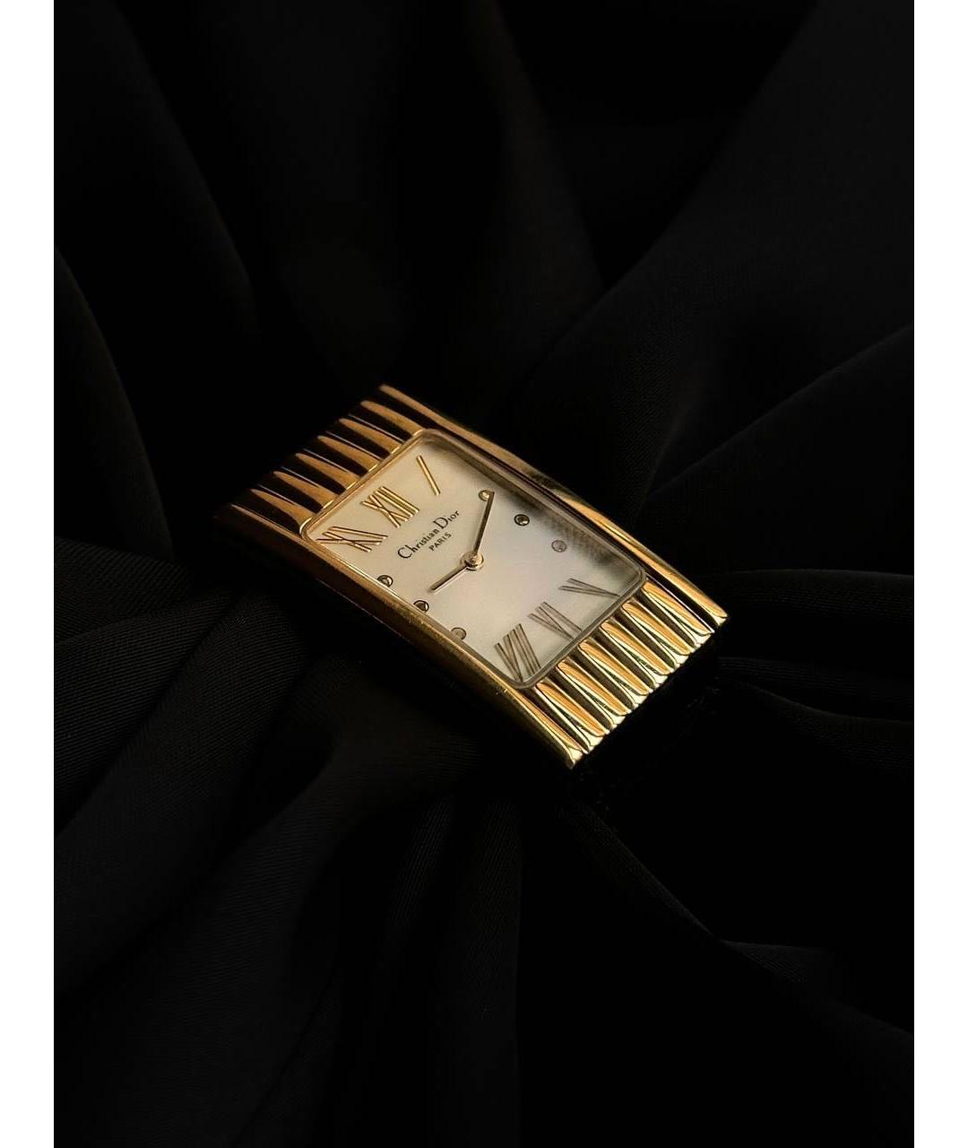 CHRISTIAN DIOR Золотые позолоченные часы, фото 2