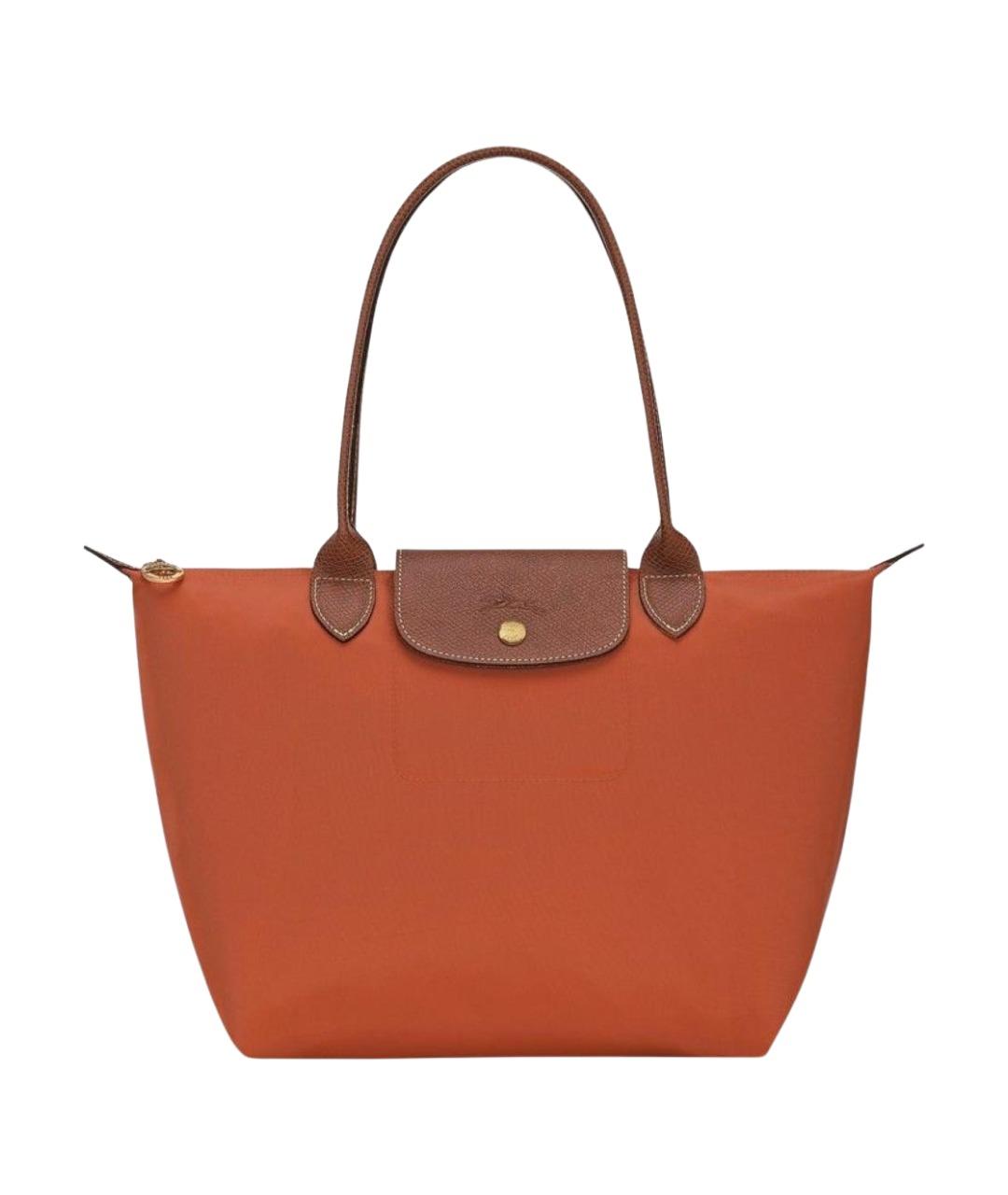 LONGCHAMP Оранжевая синтетическая сумка тоут, фото 1