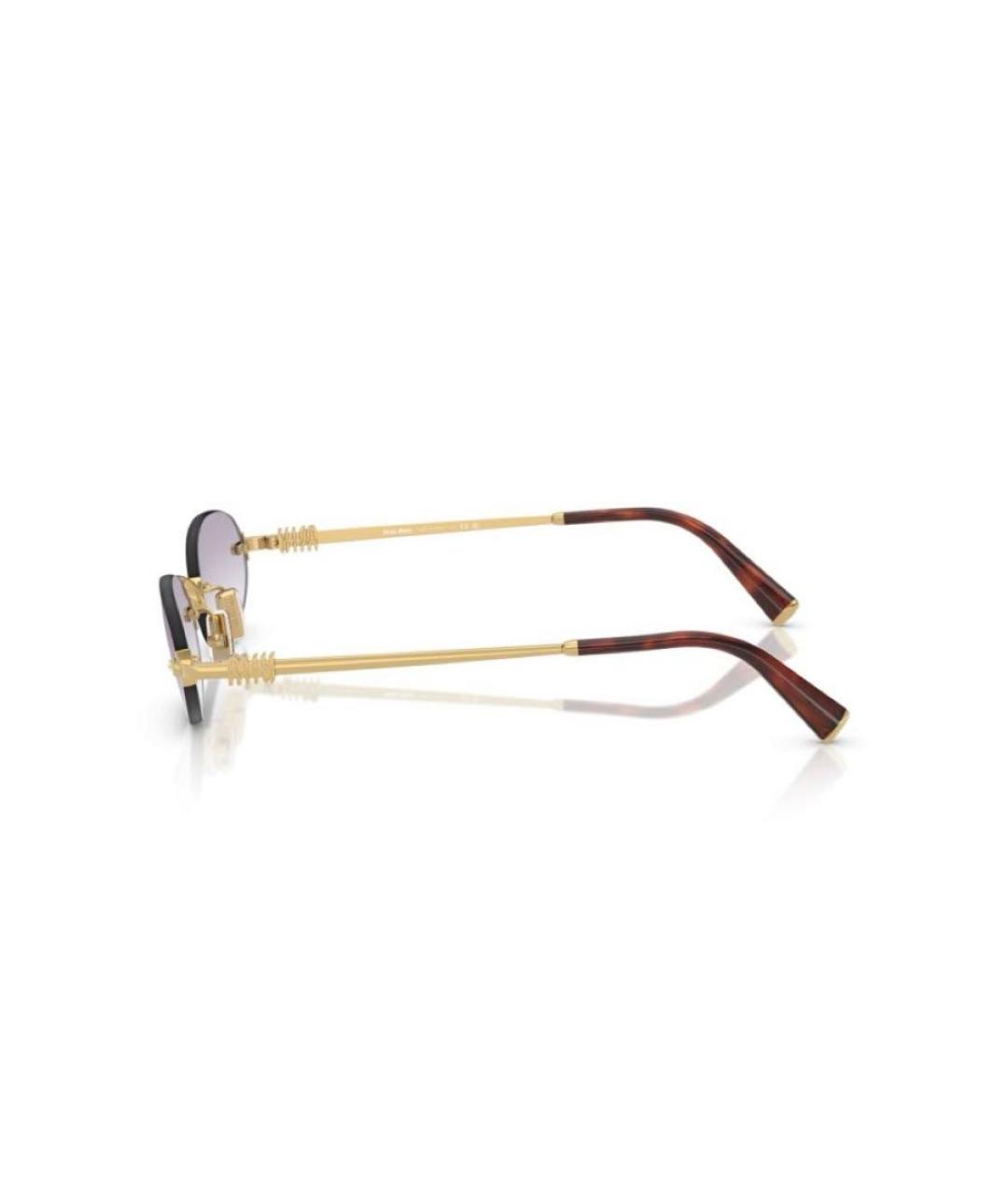 MIU MIU Серые металлические солнцезащитные очки, фото 4