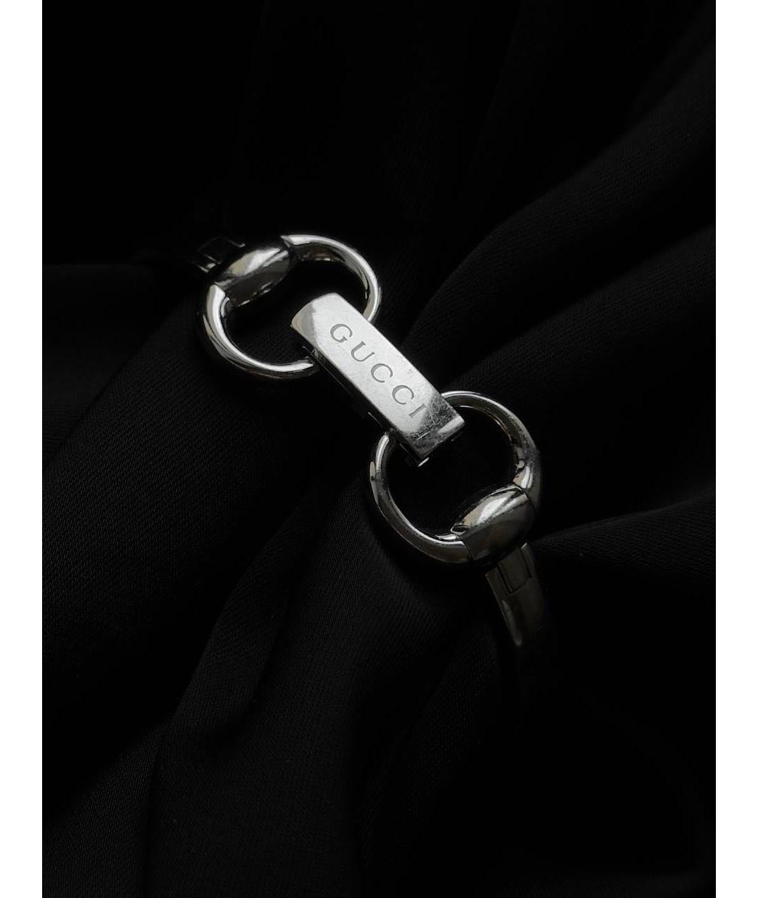 GUCCI Серебряные металлические часы, фото 6