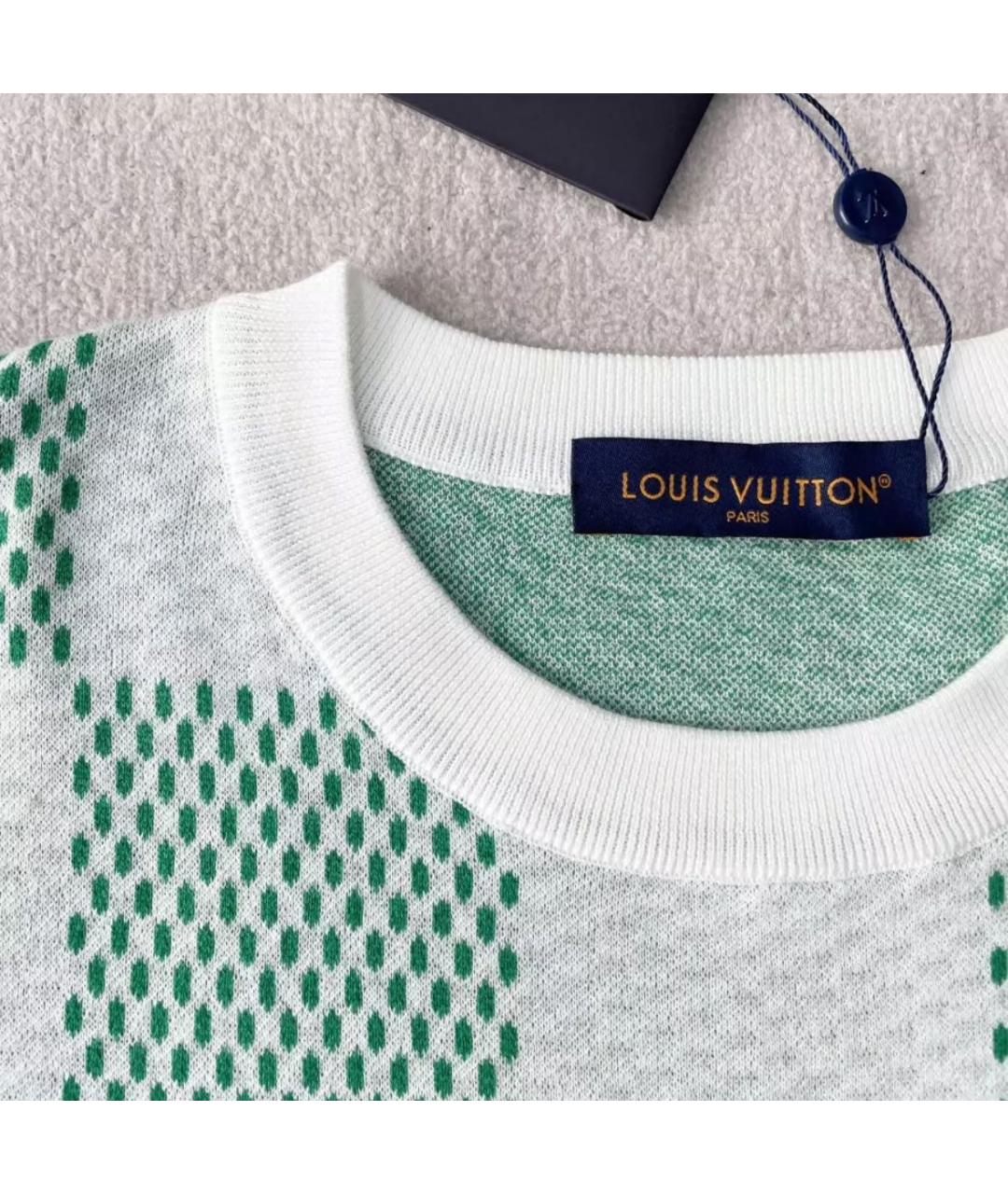 LOUIS VUITTON Зеленая футболка, фото 3