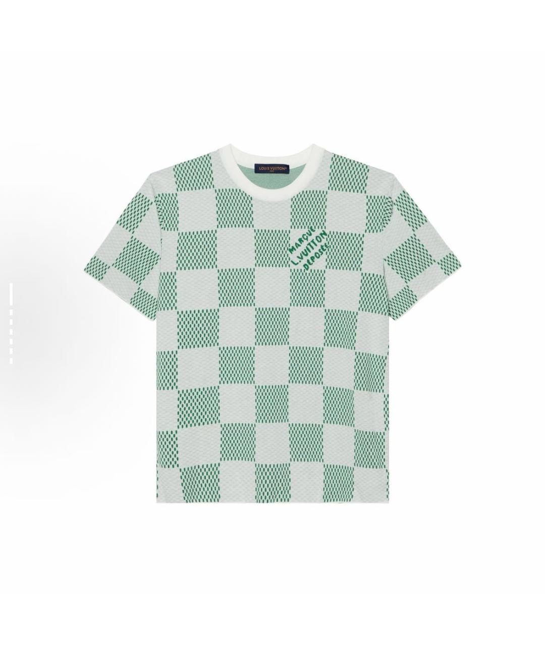 LOUIS VUITTON Зеленая футболка, фото 5