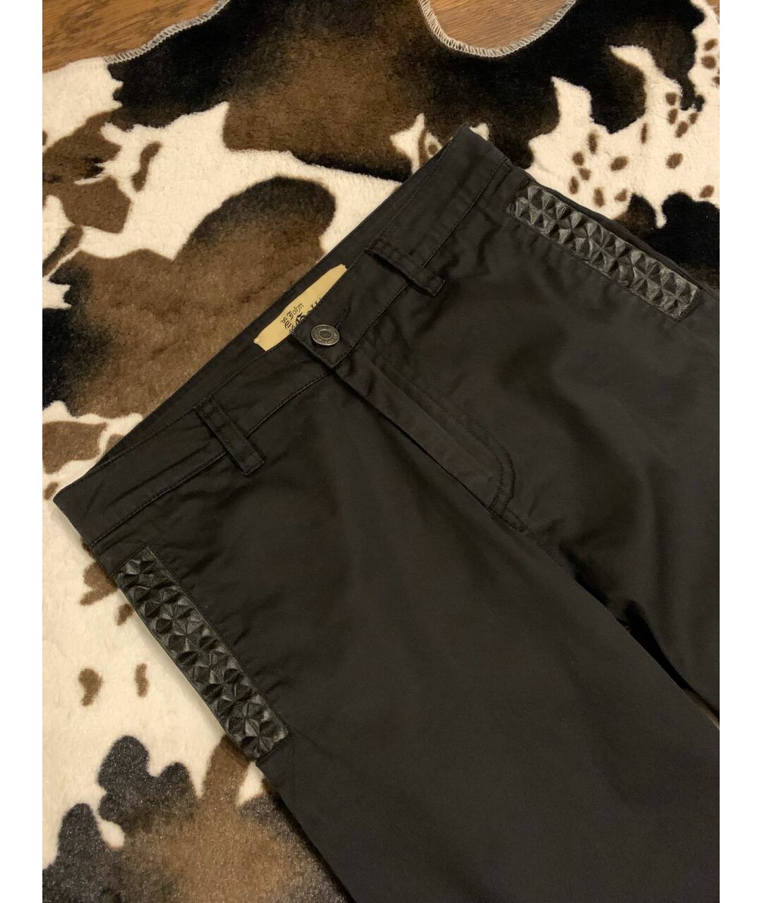 JOHN GALLIANO Черные хлопковые брюки и шорты, фото 2