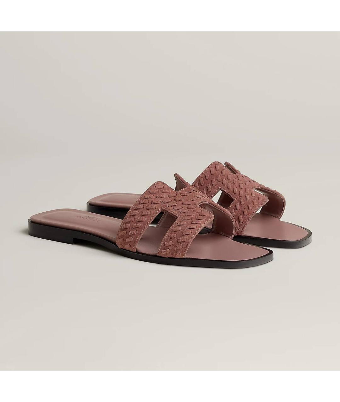 HERMES Кожаные шлепанцы, фото 3
