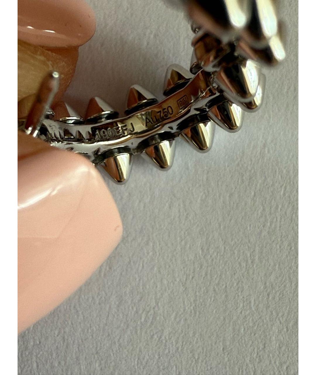 CARTIER Белые серьги из белого золота, фото 5