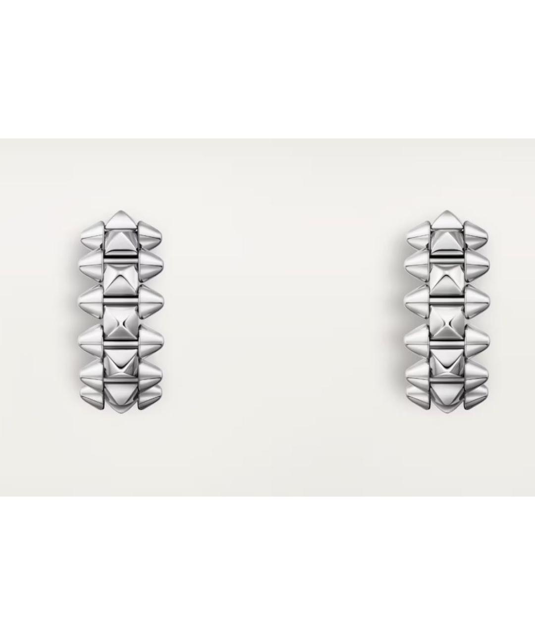CARTIER Белые серьги из белого золота, фото 2