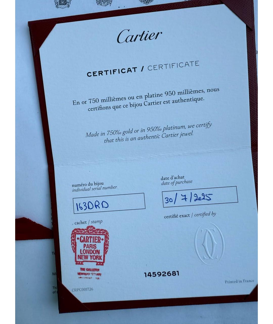 CARTIER Серьги из белого золота, фото 5