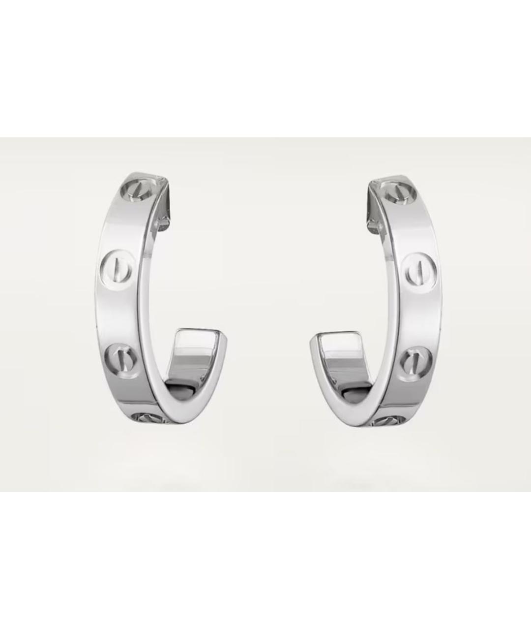 CARTIER Серьги из белого золота, фото 7