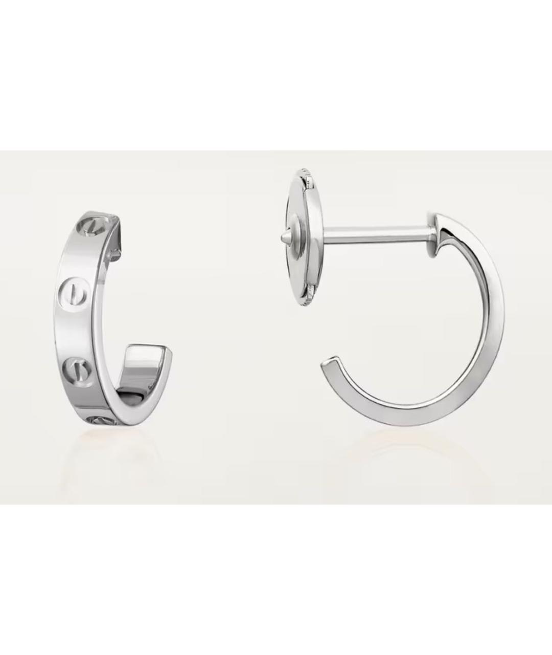 CARTIER Серьги из белого золота, фото 2