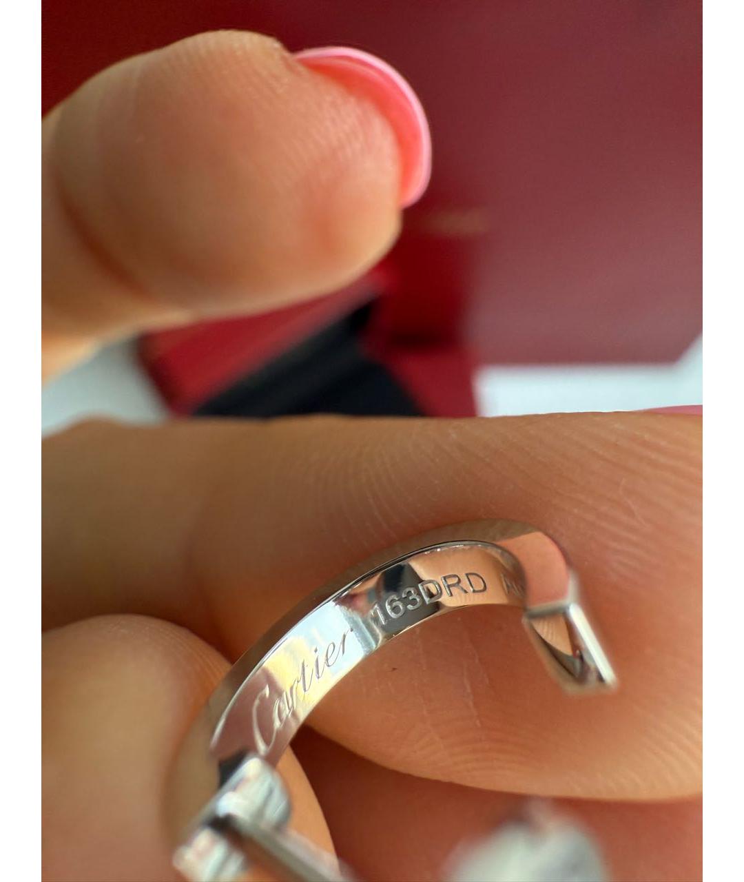 CARTIER Серьги из белого золота, фото 4