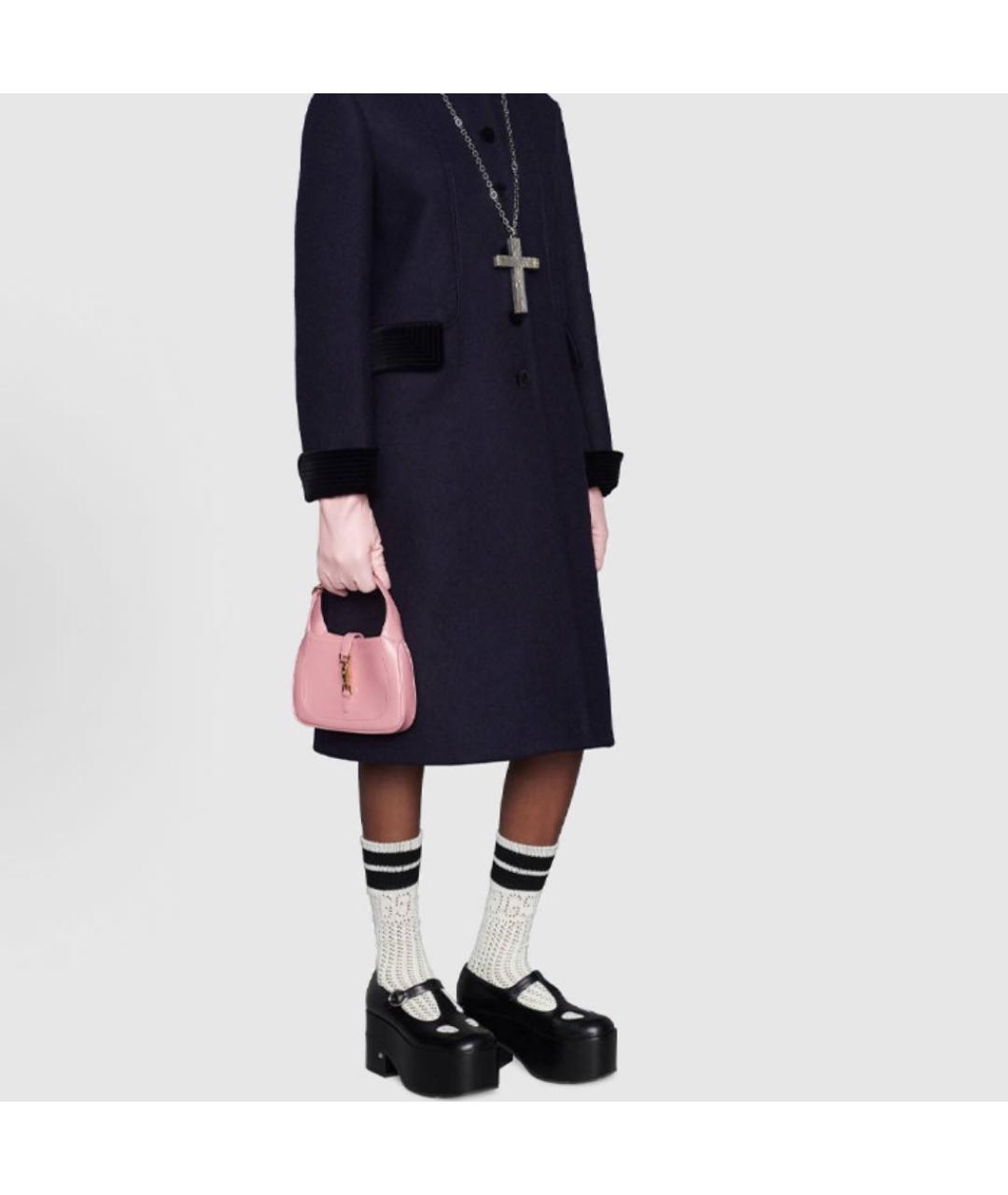 GUCCI Розовая кожаная сумка с короткими ручками, фото 8