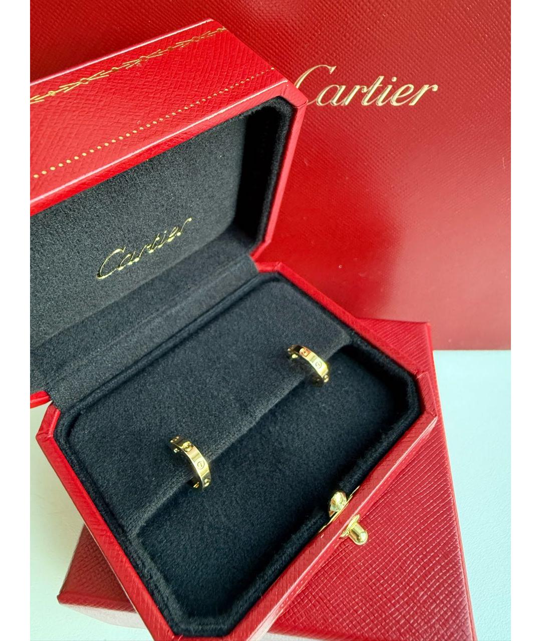 CARTIER Золотые серьги из желтого золота, фото 2