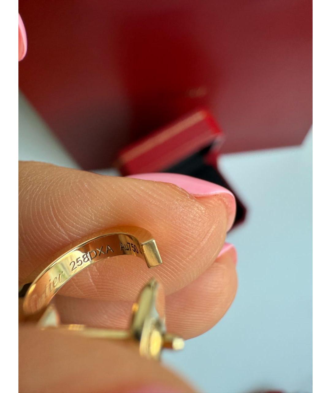 CARTIER Золотые серьги из желтого золота, фото 3