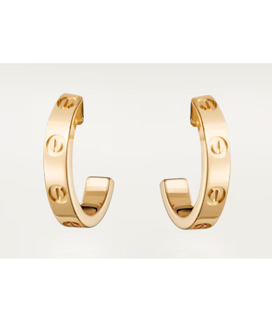 CARTIER Золотые серьги из желтого золота, фото 7