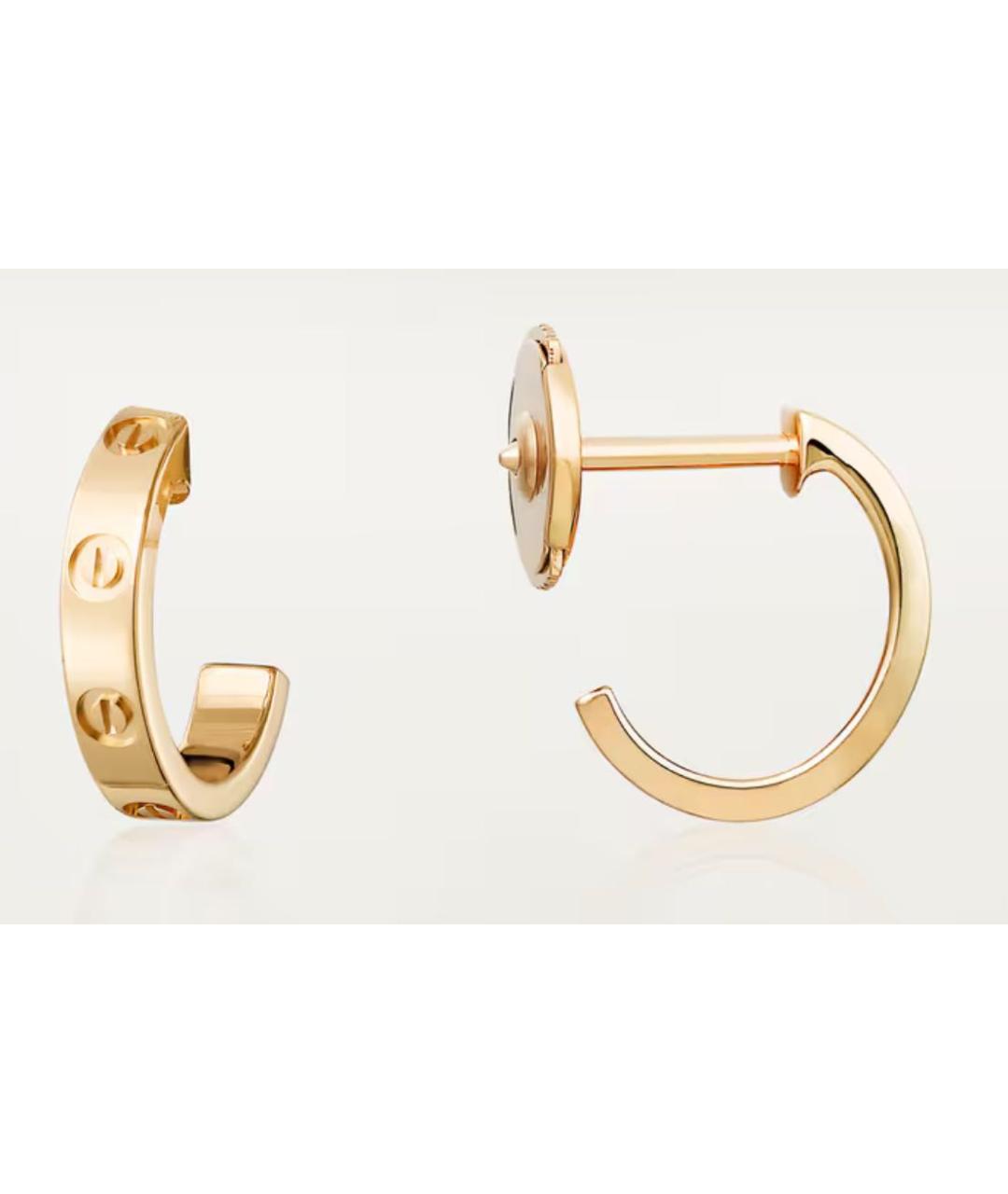 CARTIER Золотые серьги из желтого золота, фото 1