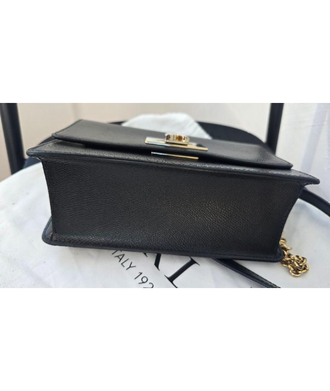 FURLA Черная кожаная сумка через плечо, фото 2