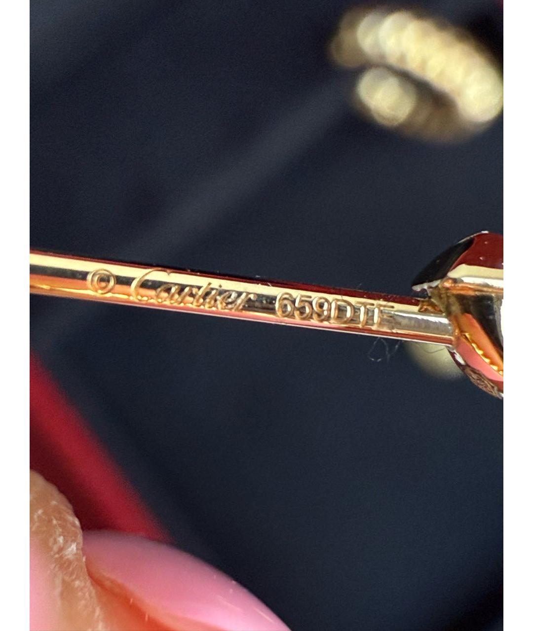 CARTIER Золотые серьги из желтого золота, фото 6