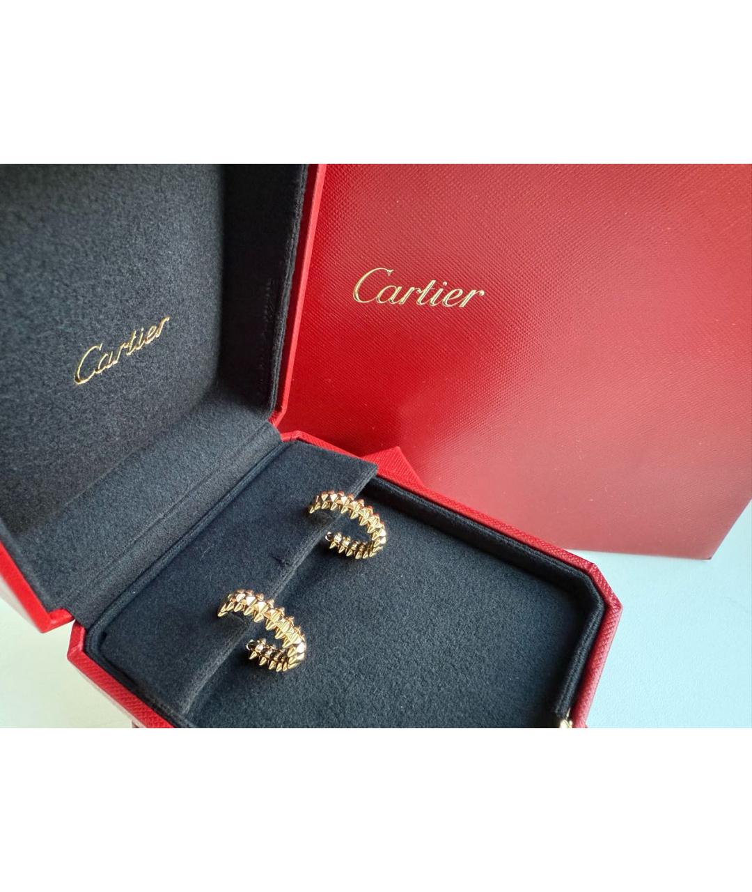 CARTIER Золотые серьги из желтого золота, фото 4