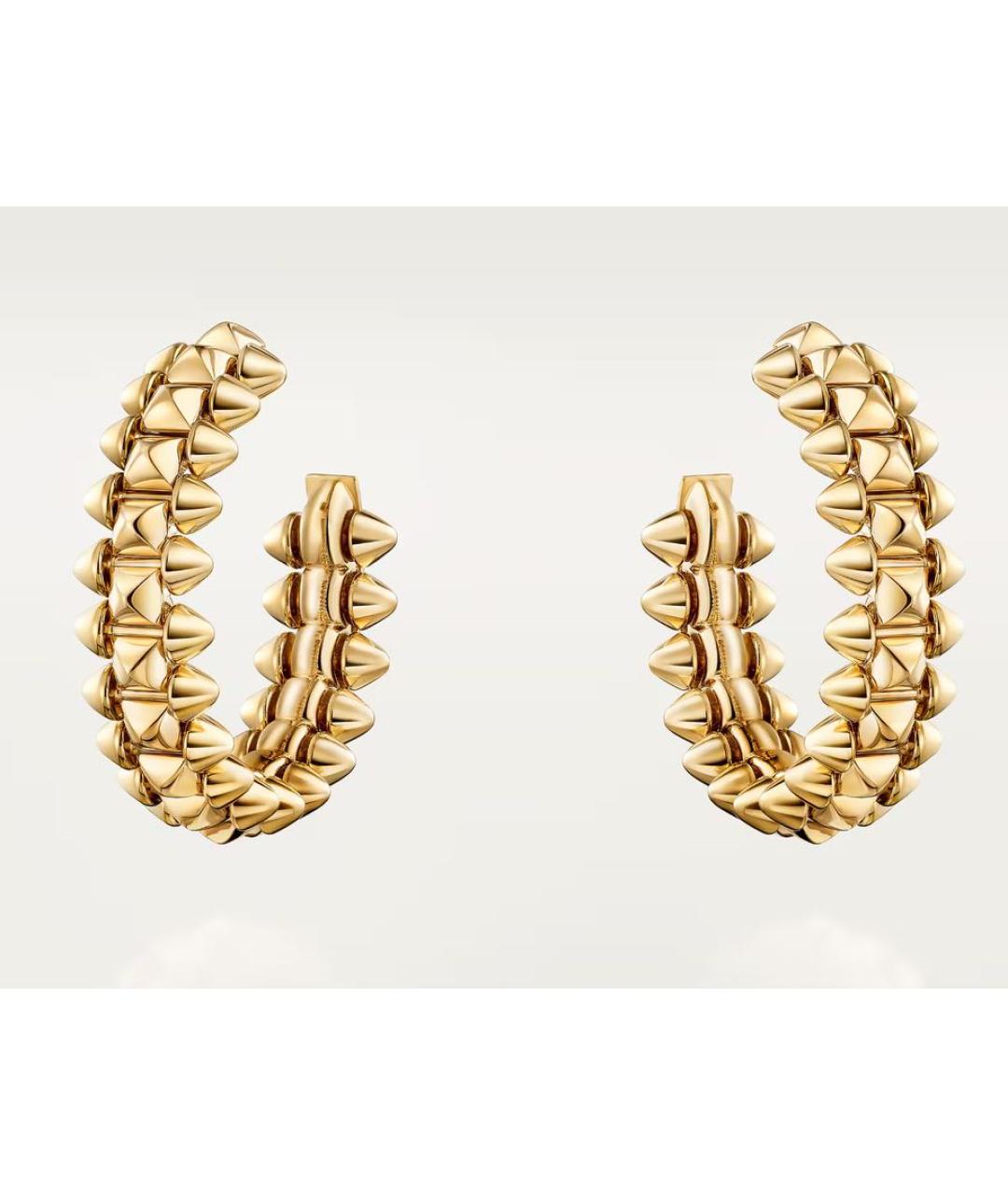 CARTIER Золотые серьги из желтого золота, фото 3