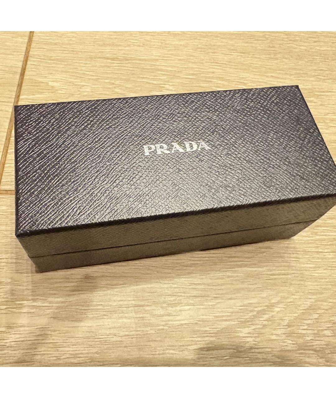 PRADA Золотые металлические солнцезащитные очки, фото 4