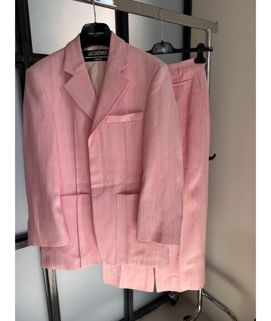 JACQUEMUS Розовый костюм с брюками, фото 6