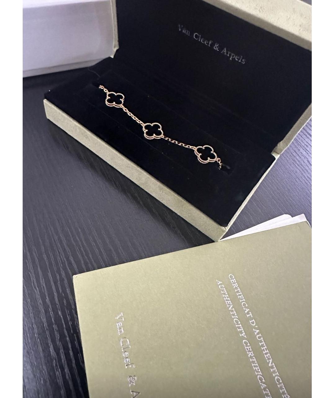 VAN CLEEF & ARPELS Черный браслет из желтого золота, фото 3