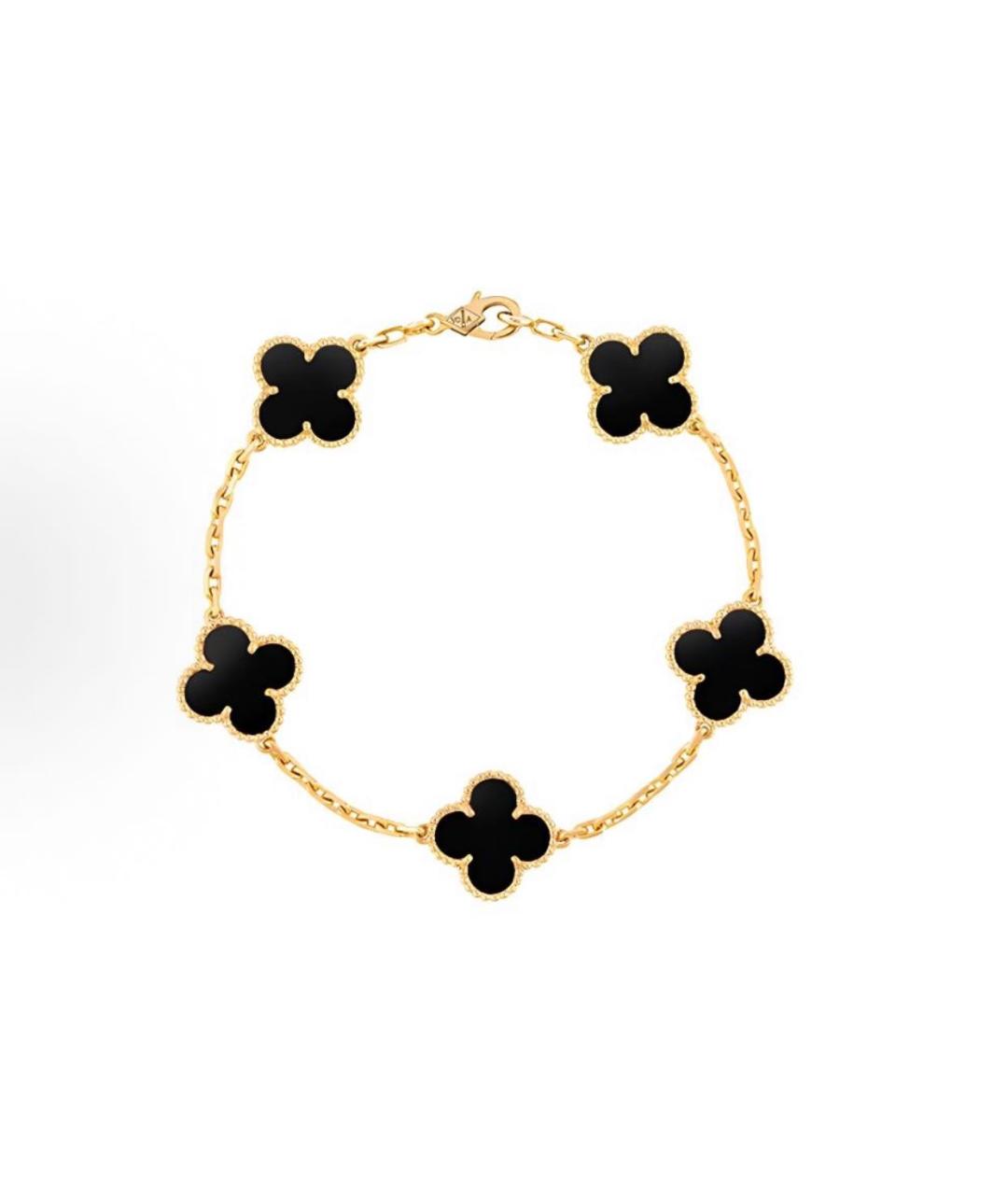VAN CLEEF & ARPELS Черный браслет из желтого золота, фото 1