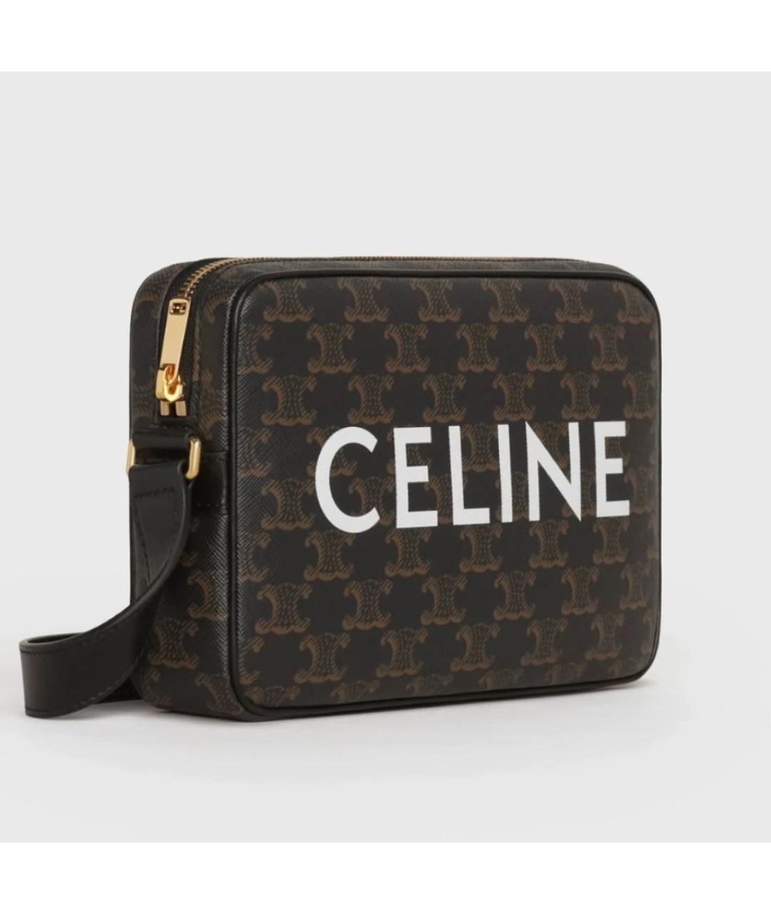 CELINE Коричневая сумка на плечо, фото 2