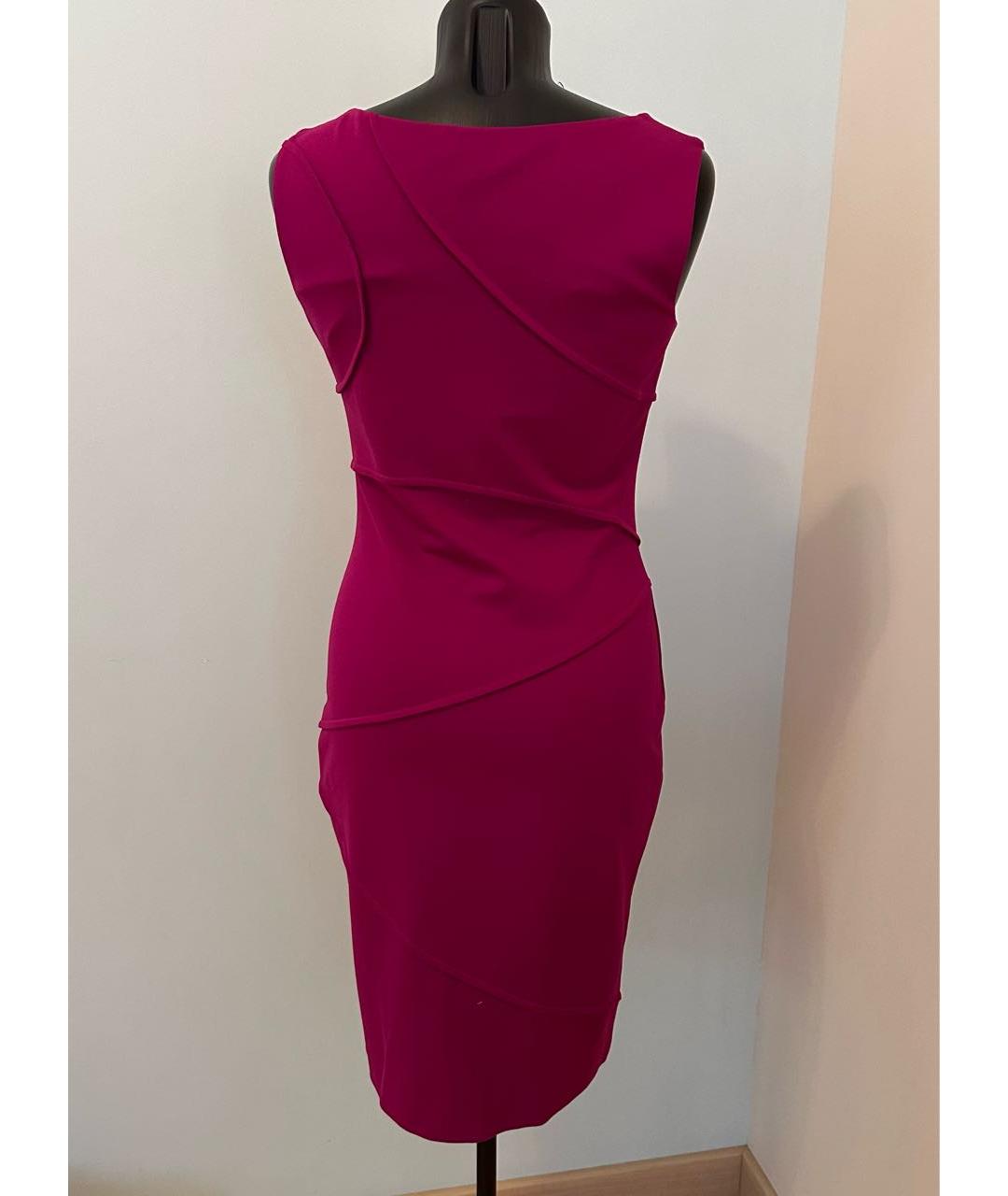 ESCADA Фуксия вискозное повседневное платье, фото 2