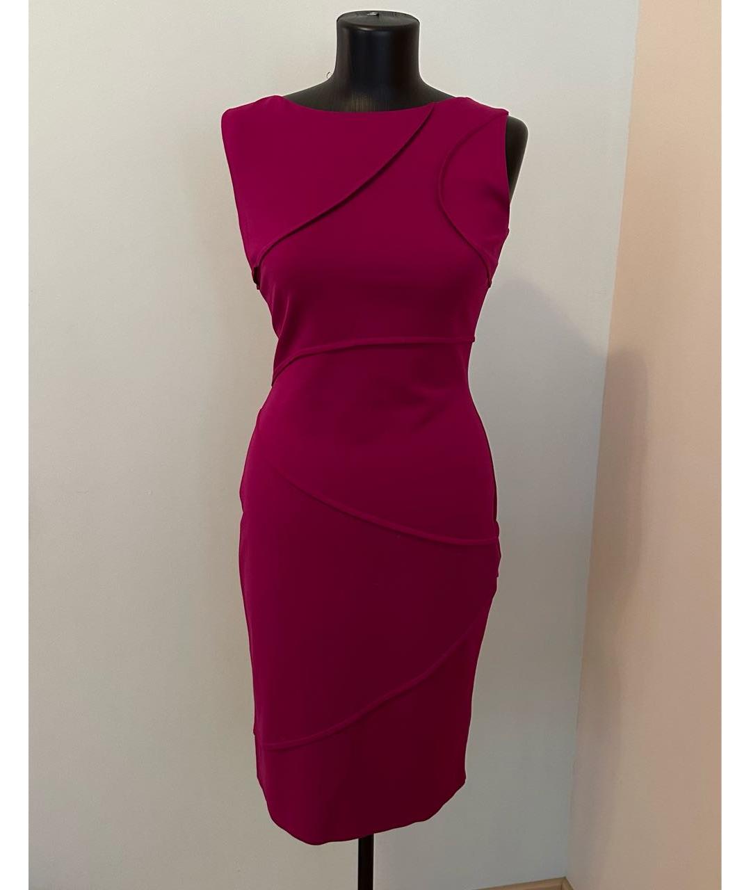 ESCADA Фуксия вискозное повседневное платье, фото 6