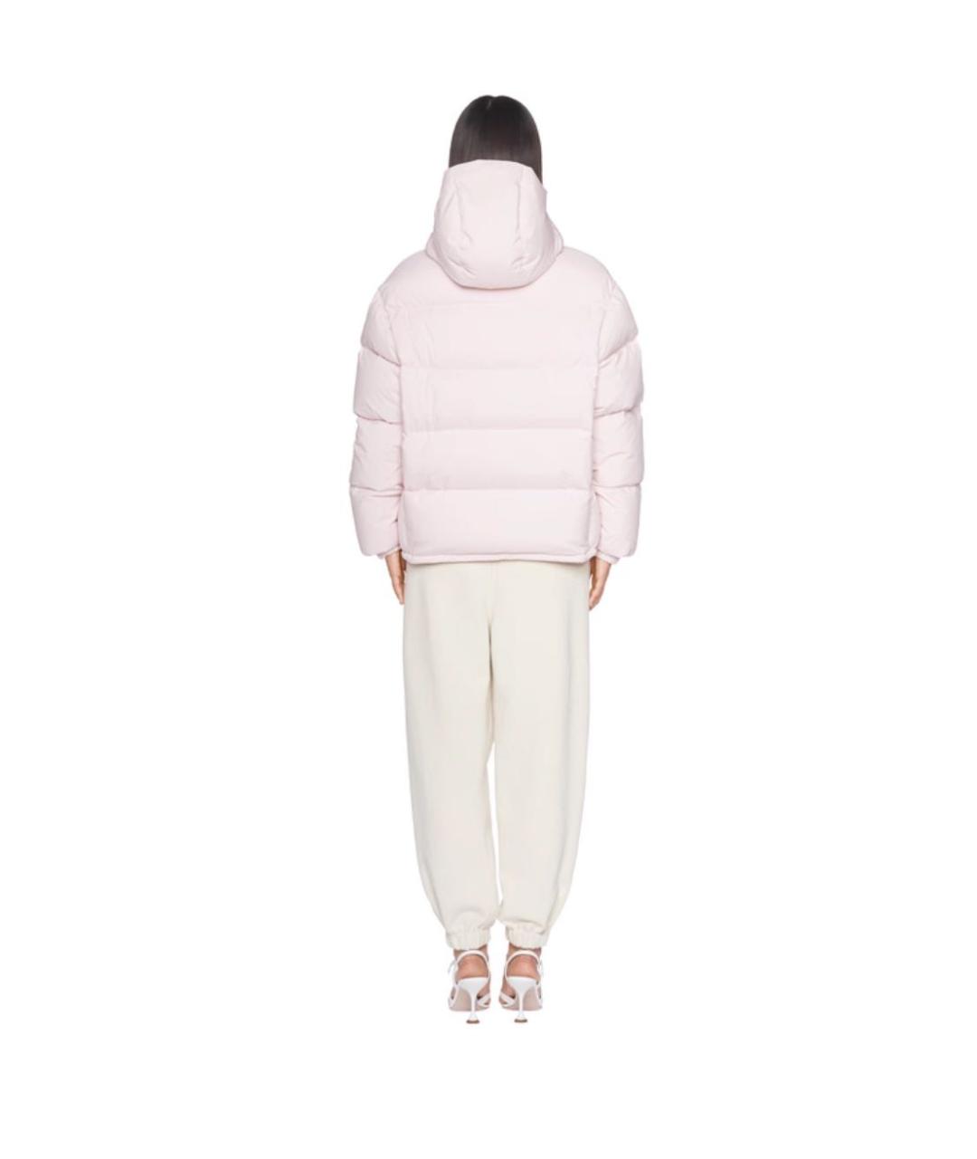 MIU MIU Розовый полиамидовый пуховик, фото 4