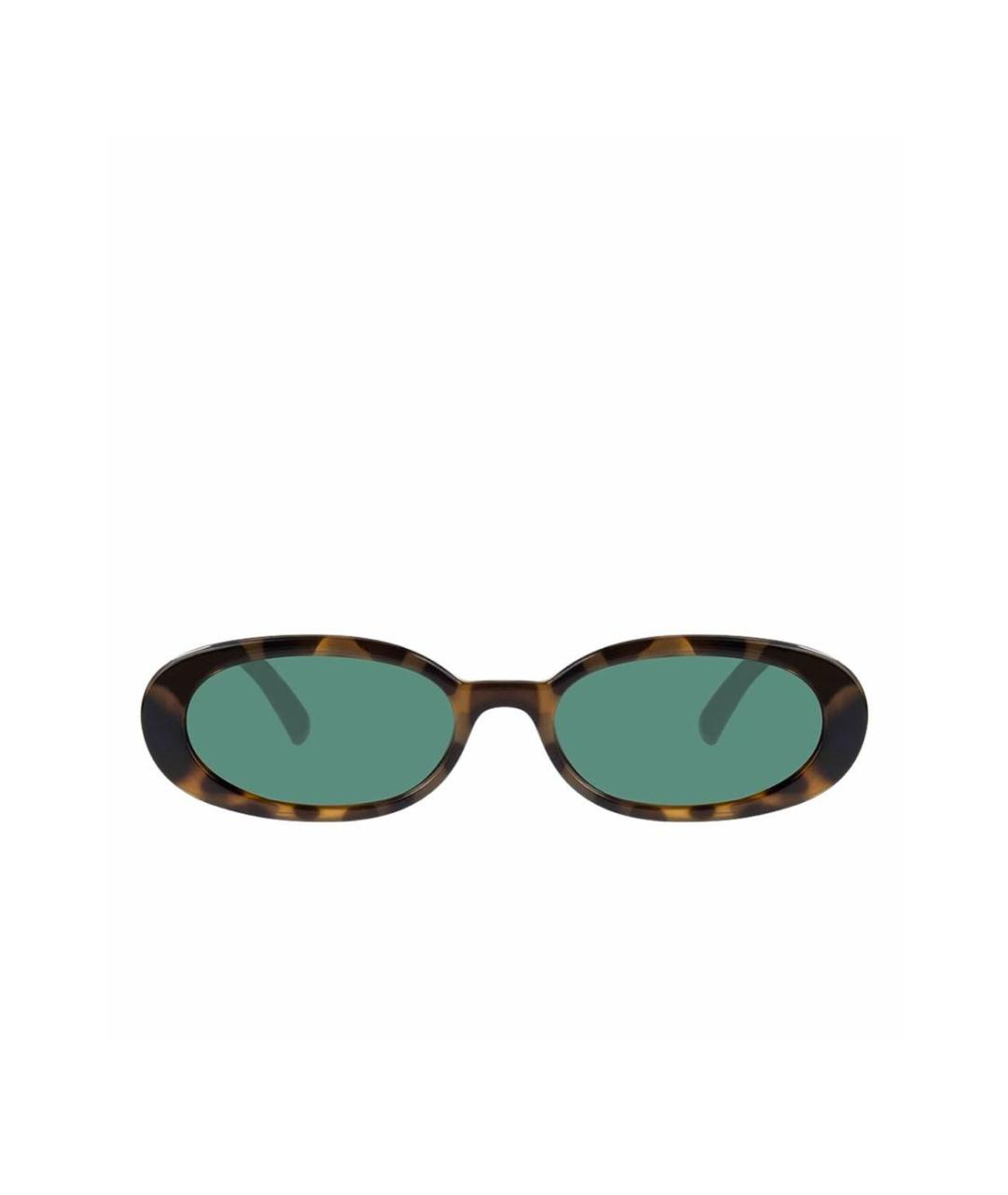 LE SPECS Коричневые пластиковые солнцезащитные очки, фото 1