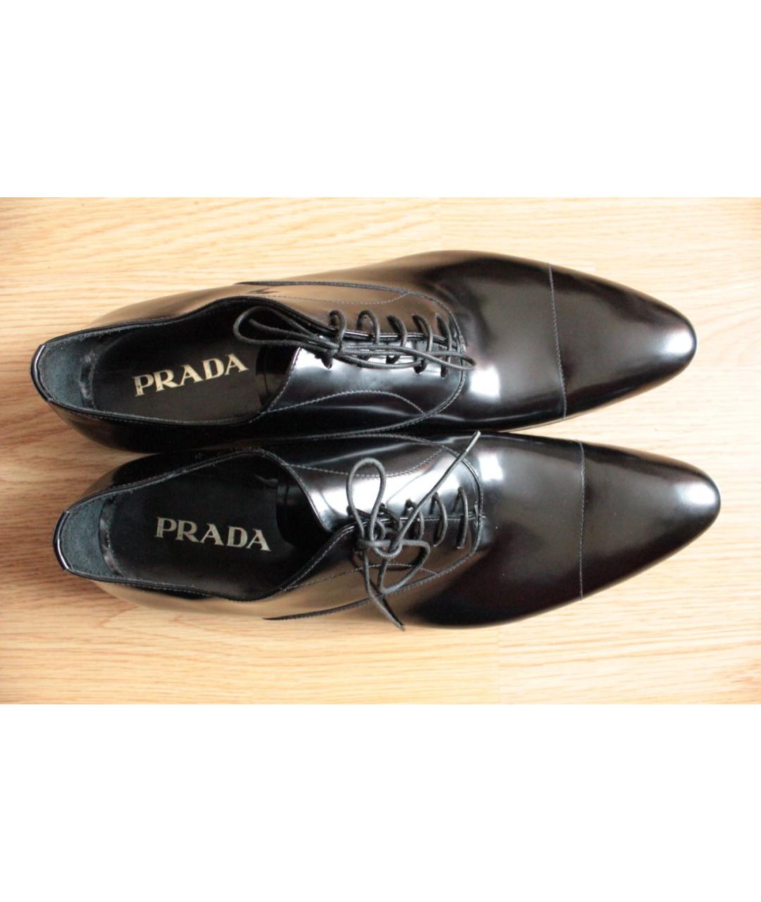 PRADA Черные туфли из лакированной кожи, фото 3