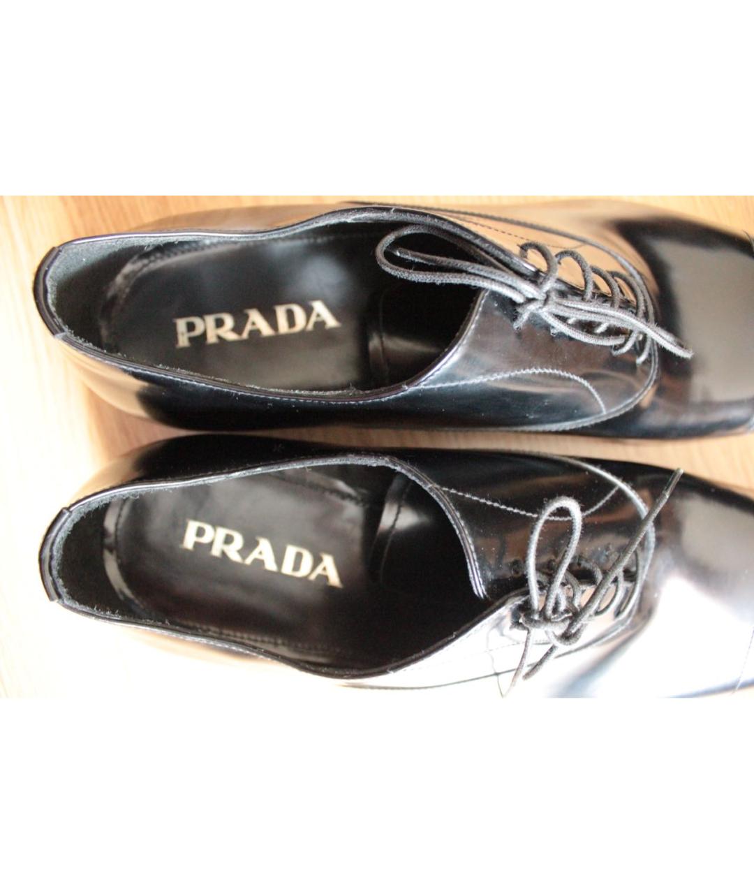 PRADA Черные туфли из лакированной кожи, фото 5