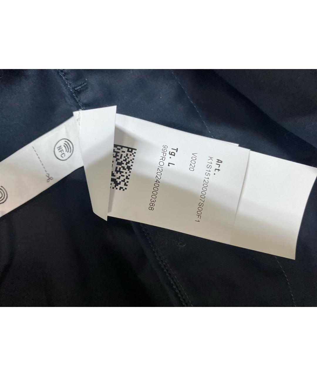 STONE ISLAND Темно-синяя хлопковая куртка, фото 8