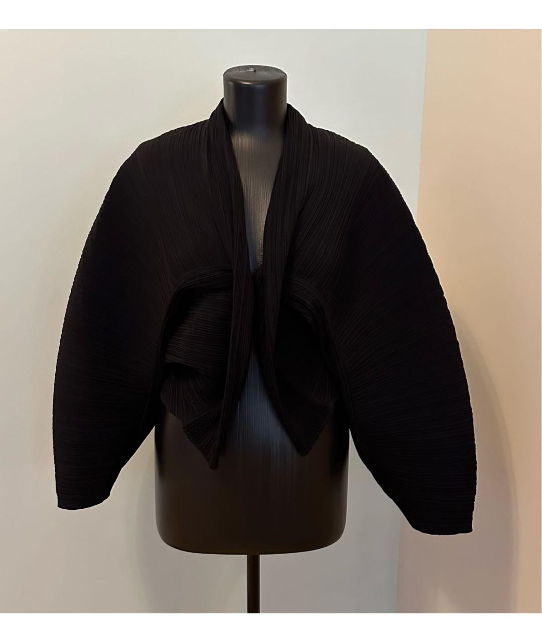 ISSEY MIYAKE Черный полиэстеровый жакет/пиджак, фото 6
