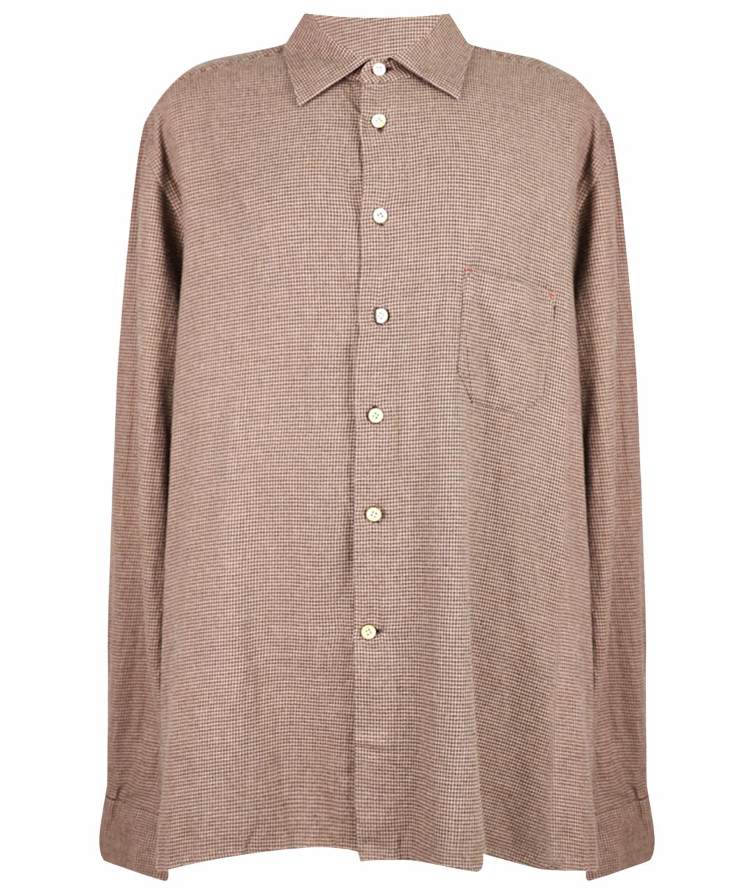 KITON Коричневая кэжуал рубашка, фото 1
