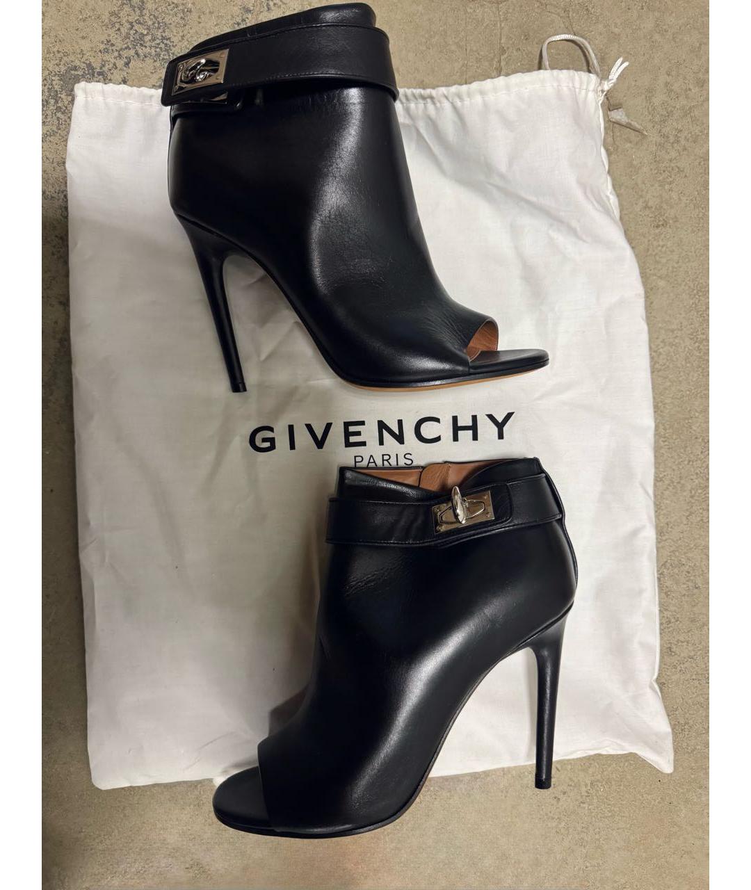 GIVENCHY Черные кожаные ботильоны, фото 6