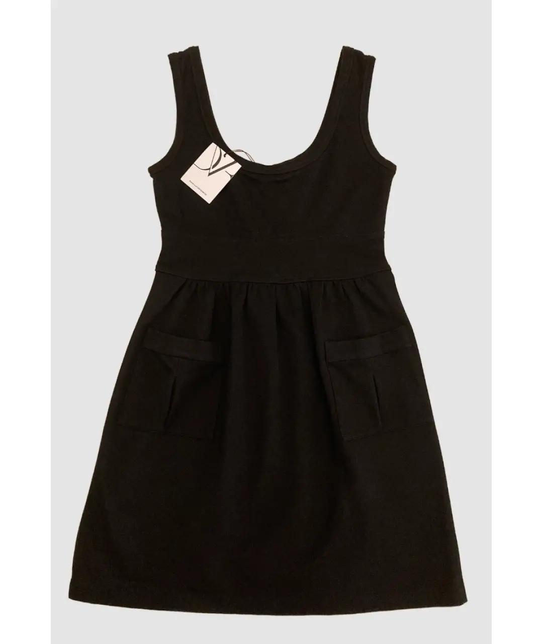 DIANE VON FURSTENBERG Черное хлопковое повседневное платье, фото 6