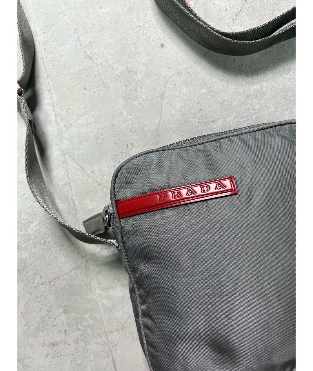 PRADA Серая сумка на плечо, фото 5