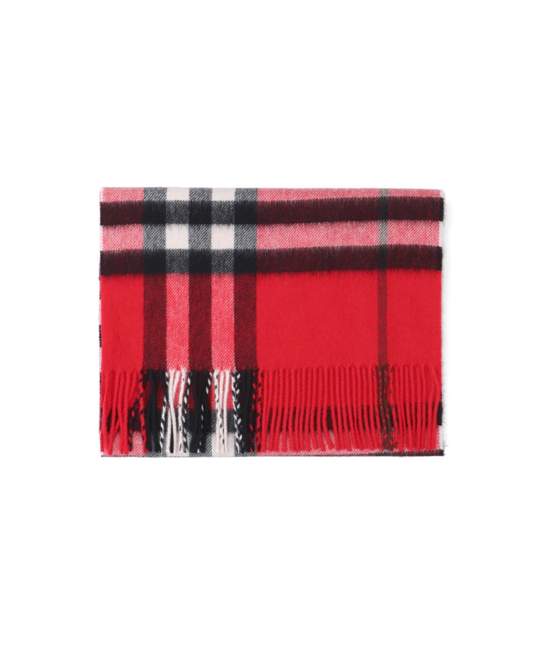 BURBERRY Красный кашемировый шарф, фото 2
