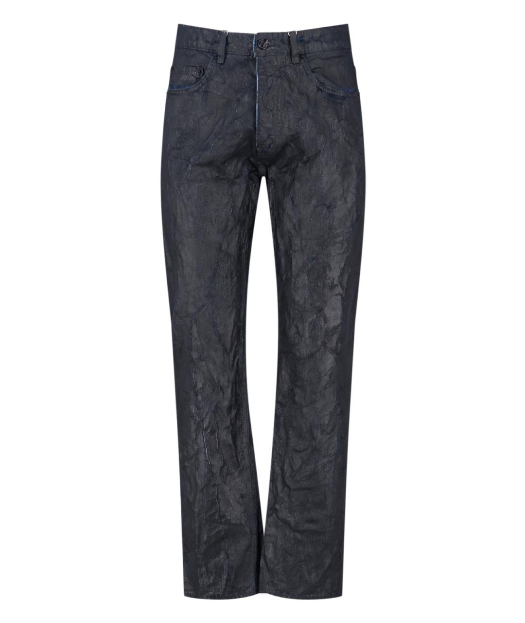 MM6 MAISON MARGIELA Черные хлопковые прямые джинсы, фото 1