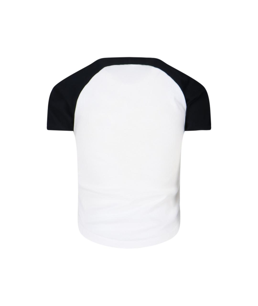 COURREGES Белая хлопковая футболка, фото 2