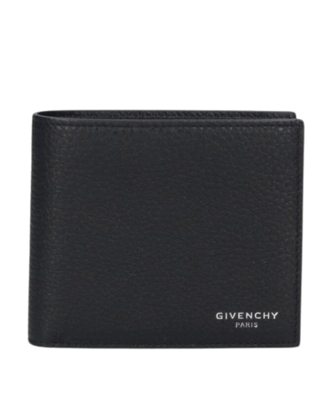 GIVENCHY Черный кожаный кошелек, фото 1